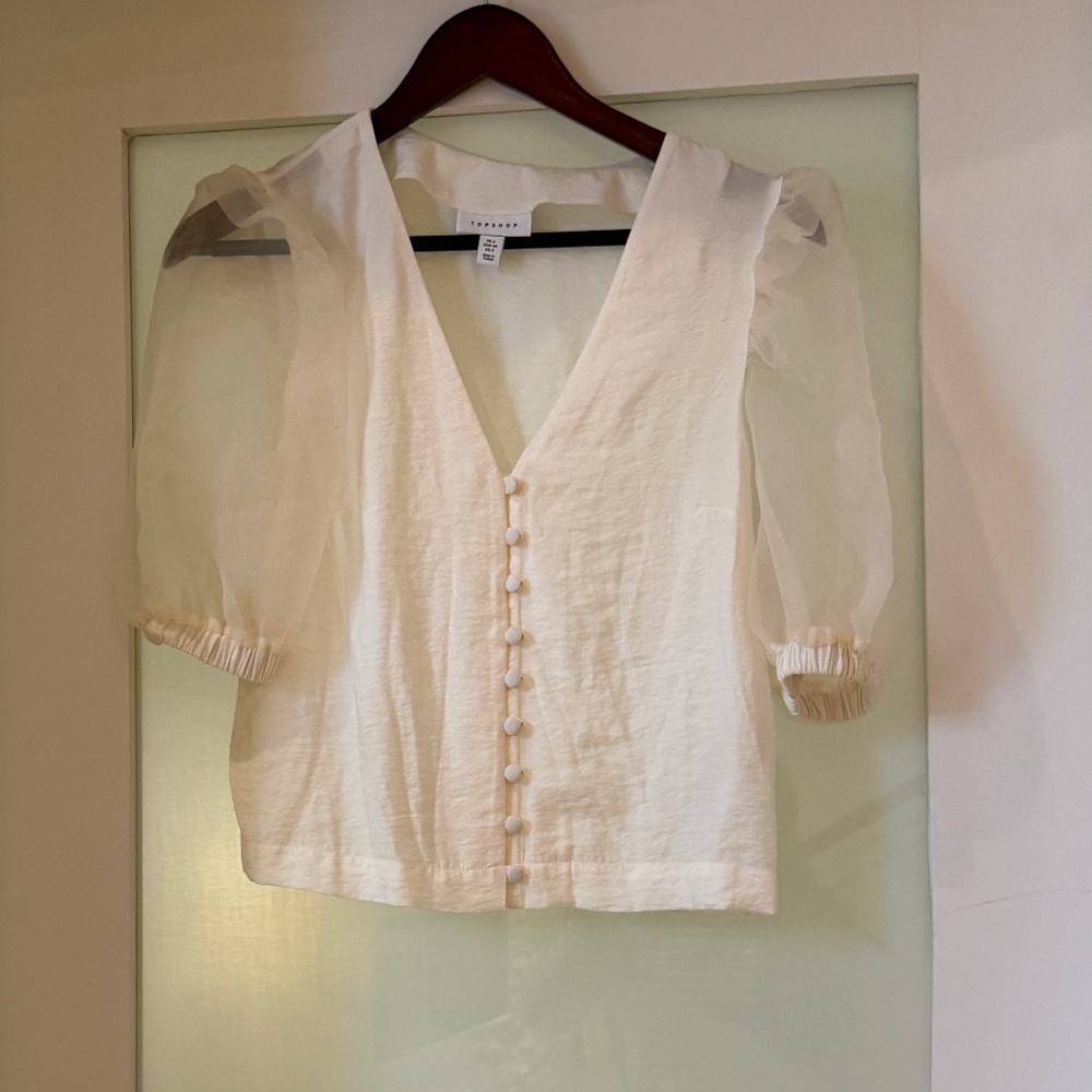 Sold Out: Topshop Organza Blouse as worn by Megan Sussex